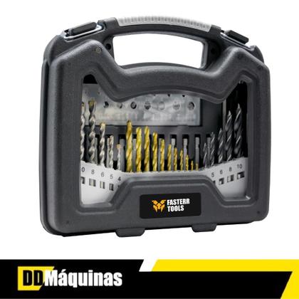 Imagem de Kit De Ferramentas Brocas Bits Furadeira 128 Pç Profissional