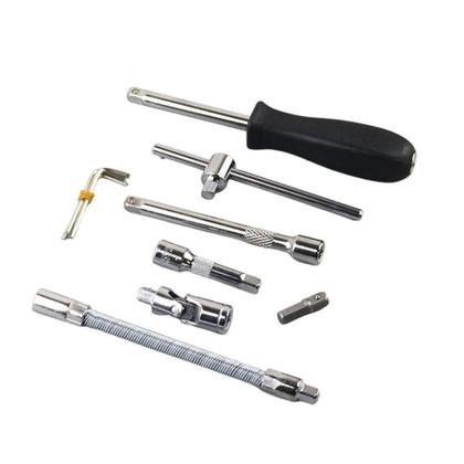 Imagem de Kit de Ferramentas Chaves Catraca Philips Fenda Bits Torx Allen 46 Peças com Soquetes e Acessórios