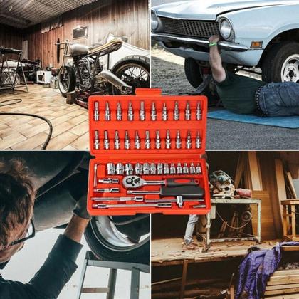 Imagem de Kit De Ferramentas Com Bits Diversos Aço Carbono