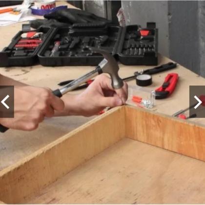 Imagem de Kit de ferramentas completa 142 peças maleta chaves martelo soquetes jogo multiuso manuais