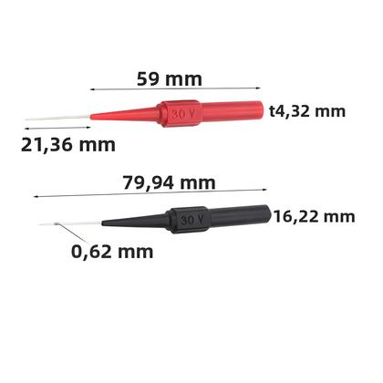 Imagem de Kit De Ferramentas De Diagnóstico Multímetro 30V Com 4 Peças De Cabo De Teste E Pontas De Agulha