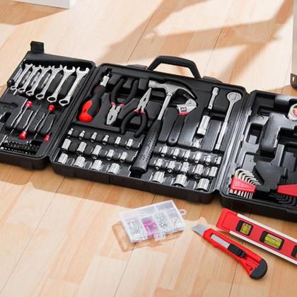 Imagem de Kit de Ferramentas Manuais 250 Peças Preto e Amarelo