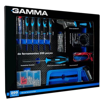Imagem de Kit de Ferramentas Manuais com 299 Peças G19565AC GAMMA