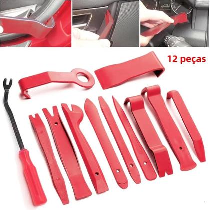 Imagem de Kit De Ferramentas Para Remoção De Painéis De Porta De Carro Com 12 Peças, Lâminas De Plástico Para