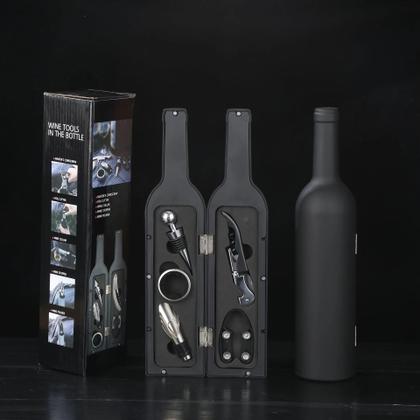Imagem de Kit De Ferramentas Premium Para Vinho Com 5 Peças, Acessórios Para Viagem E Bares Em Casa, Presentes