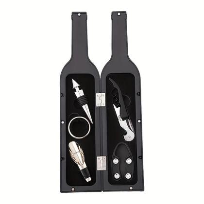 Imagem de Kit De Ferramentas Premium Para Vinho Com 5 Peças, Acessórios Para Viagem E Bares Em Casa, Presentes