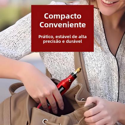 Imagem de Kit De Ferramentas Rotativas USB Sem Fio Com 24 Acessórios Mini Furadeira Sem Fio Para Trabalhos Em