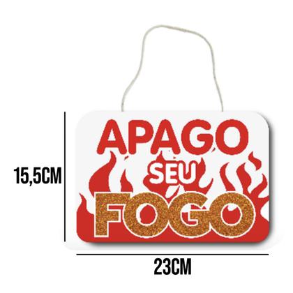 Imagem de Kit de Festa Bombeira Apago seu Fogo com Tiara e Plaquinha