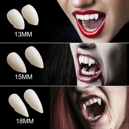 Imagem de Kit de festa com decorações de Halloween Vampire Teeth Fangs x3