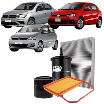 Imagem de Kit de Filtros Wega Fox Gol Voyage 1.0 12v 3c
