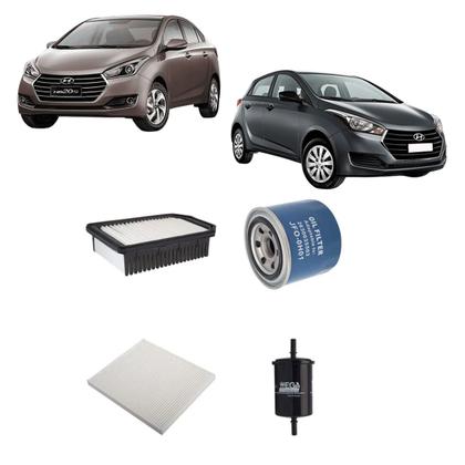 Imagem de Kit de Filtros Wega Hyundai HB20 1.6 16v 4c 2012 Até 2019