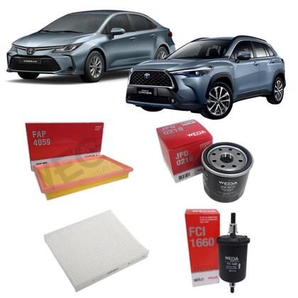 Imagem de Kit de Filtros Wega Toyota Corolla 2.0 16V Flex 2019 em diante e Corolla Cross 2.0 16v 2021 em diante