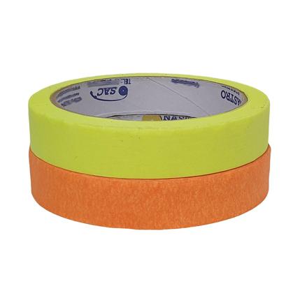 Kit De Fita Crepe Neon Colorida Com 4 Cores De 18mm X 30m - Nastro Imagem de Kit De Fita Crepe Neon Colorida Com 4 Cores De 18mm X 30m
