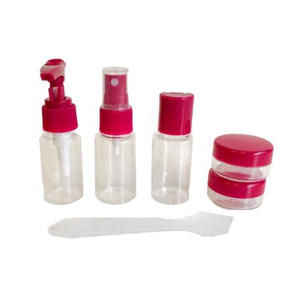 Imagem de Kit De Frascos 7 Peças Para Viagem Porta Cosméticos Jacki Design