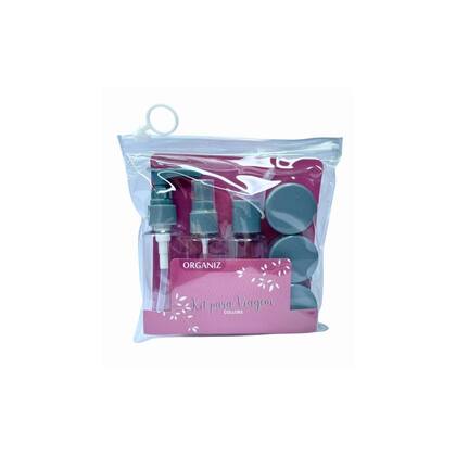 Imagem de Kit De Frascos Para Viagem 7 Pecas Porta Shampoo Condicionador Oleo Corporal Hidratante