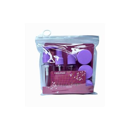 Imagem de Kit De Frascos Para Viagem 7 Pecas Porta Shampoo Condicionador Oleo Corporal Hidratante