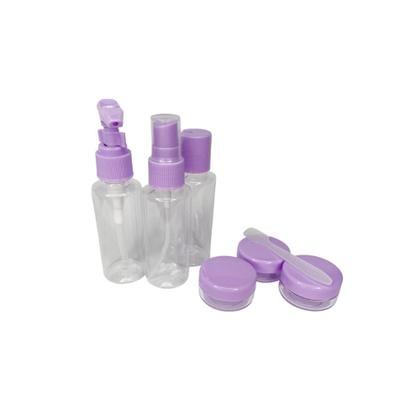 Imagem de Kit De Frascos Para Viagem 7 Pecas Porta Shampoo Condicionador Oleo Corporal Hidratante