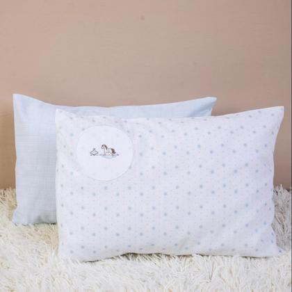 Imagem de Kit De Fronha Bebê Bordadas Com 2 Un Cavalo 40 x 28Cm Papi