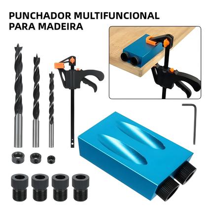 Imagem de Kit De Gabarito Para Furos Ocultos De 15 Graus, 7, 14 Ou 15 Peças, Guia De Perfuração De Madeira Com