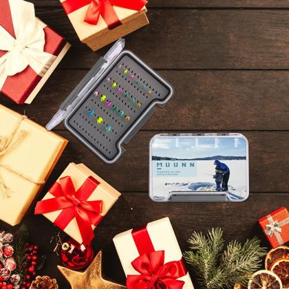 Imagem de Kit de gabaritos de pesca no gelo MUUNN Tungsten 21 unidades para Crappie Walleye