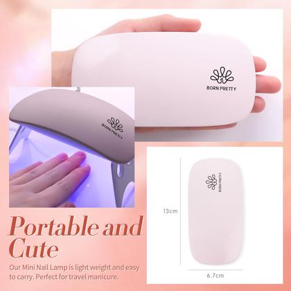 Imagem de Kit de gel de unhas BORN PRETTY Extension - Kit de gel de 6 cores Nude Clear Jelly All-In-1 Set Builder Glue com base de lâmpada U V O conjunto de acabamento forma um conjunto de manicure francesa para iniciantes