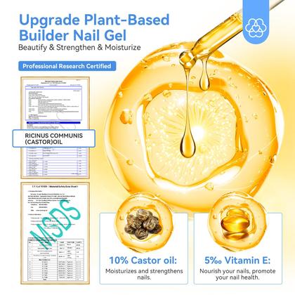 Imagem de Kit de gel para unhas Builder SAVILAND Clear 15 mL com vitamina E, 3 unidades