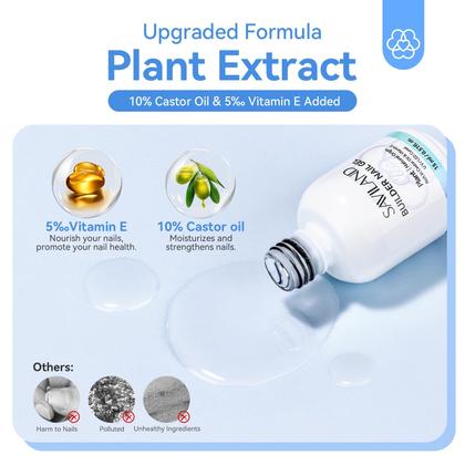 Imagem de Kit de gel para unhas Builder SAVILAND Clear 15 mL com vitamina E, 3 unidades