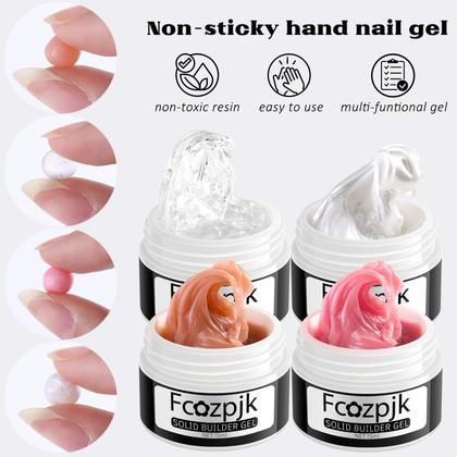 Imagem de Kit de gel Solid Builder Fcozpjk para unhas com molde de silicone