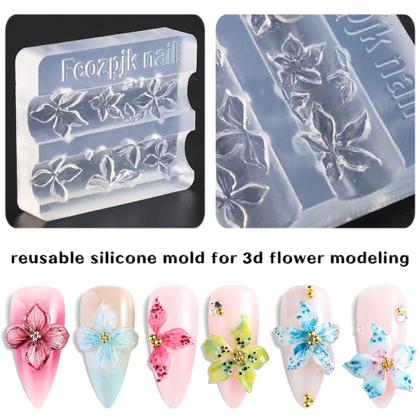 Imagem de Kit de gel Solid Builder Fcozpjk para unhas com molde de silicone