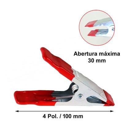 Imagem de Kit De Grampos Multiuso 4 Pol (100mm) Com 12 Peças