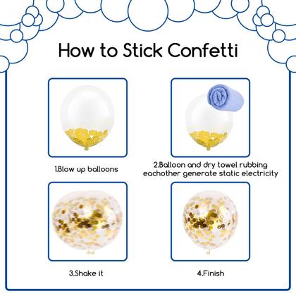 Imagem de Kit de guirlanda de balões COKAOBE azul azul-petróleo branco dourado 124 unidades