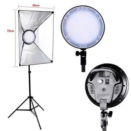 Imagem de Kit de Iluminação Greika LEDMAX45 Retangular 50x70cm com Luz LED 45w e Tripé 2,40 metros