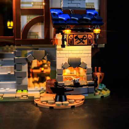 Imagem de Kit de iluminação LED BRIKSMAX para Lego 21325 Medieval Blacksmith