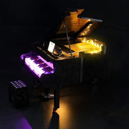 Imagem de Kit de iluminação LED BRIKSMAX para modelo de piano de cauda Lego 21323