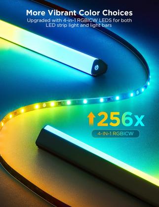 Kit de Iluminação para TV Govee 3 Lite RGBICW (55-65 polegadas