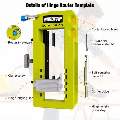 Imagem de Kit de instalação do Door Hinge Mortiser Sebupar 3-5"