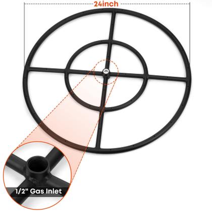 Imagem de Kit de instalação do Fire Pit Burner Ring Stanbroil de 24 polegadas