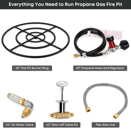 Imagem de Kit de instalação do Fire Pit Burner Ring Stanbroil de 30 polegadas