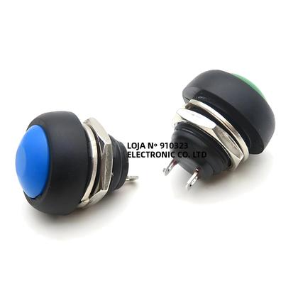 Imagem de Kit De Interruptor Redondo Mini À Prova d'Água De 12mm Com Botão De Pressão 6PCS ON/OFF Momentâneo