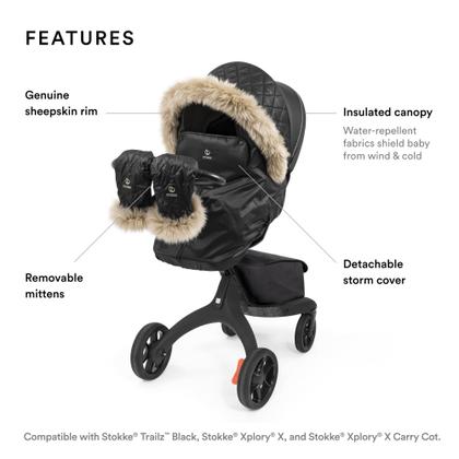 Imagem de Kit de inverno Stokke Xplory X Onyx Black para carrinho de bebê