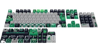 Imagem de Kit de Keycaps Redragon, Harry Potter Sonserina - PBT Dye Sub - 136 Teclas - HP-942
