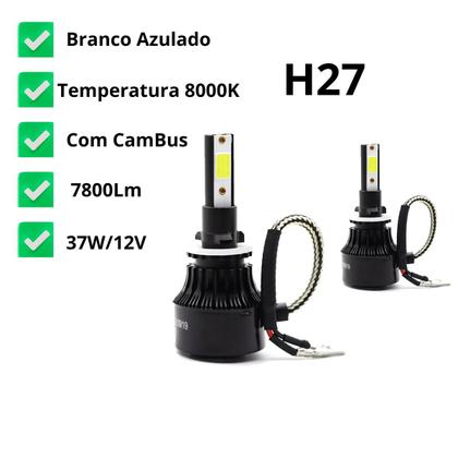 Imagem de Kit de Lâmpadas Led Tech One 8000k Azulado Farol de Milha Onix 2012 2013 2014 2015 2016