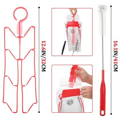 Imagem de Kit de limpeza de bexiga de hidratação, conjunto 2, 8 em 1, para reservatórios