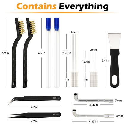 Imagem de Kit de limpeza de bicos de impressora 3D DOLLAR BOSS 29 peças
