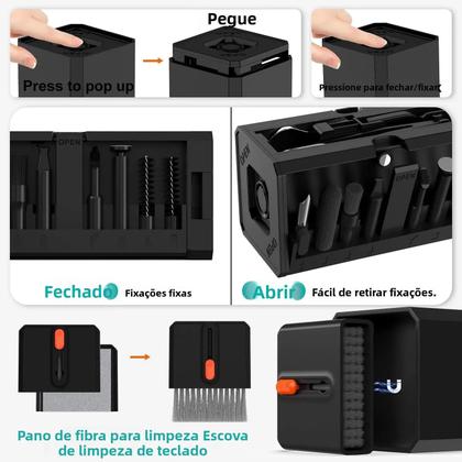 Imagem de Kit De Limpeza De Precisão 32 Em 1 Para Portas De iPhone, AirPods, Teclado E Remoção De Teclas 