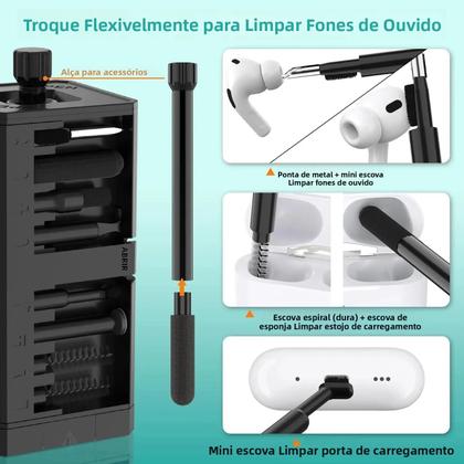 Imagem de Kit De Limpeza De Precisão 32 Em 1 Para Portas De iPhone, AirPods, Teclado E Remoção De Teclas 