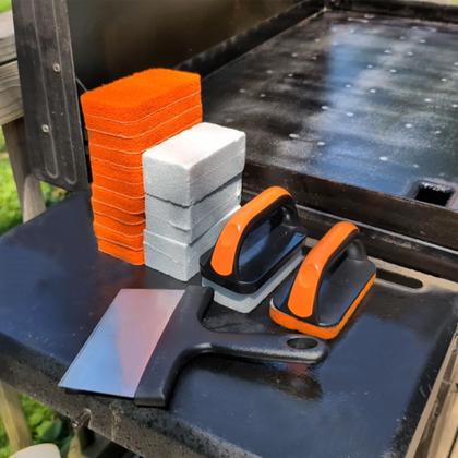 Imagem de Kit de limpeza Mavipromax 19 em 1 Griddle Scraper Brush