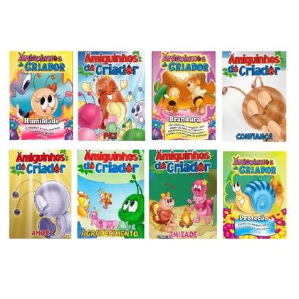 Imagem de Kit de Livros Infantil com 40 Un Coleções Fazendinha do Seu Lobato + Fábulas + Clássicos Divertidos + Dinossauros + Amig