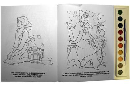 Imagem de Kit de livros infantis: coleção disney aquarela princesas + estudio de modas princesas- Crianças 4+ Anos