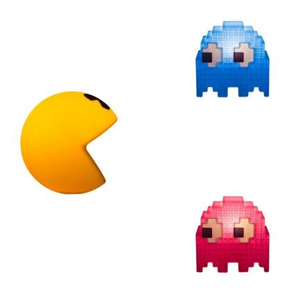 Imagem de Kit de Luminárias Pac Man + 2 Fantasmas Fantasminhas Game Retrô Geek